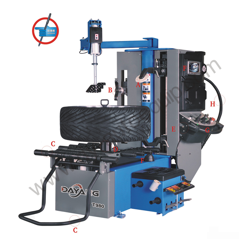 DY-T980 tire changing machine